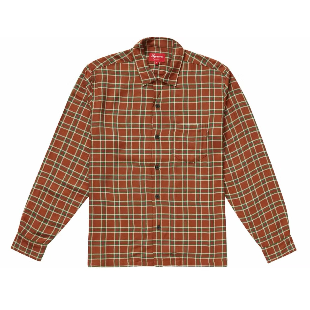 Supreme Plaid Rayon Button Up Shirt SS19