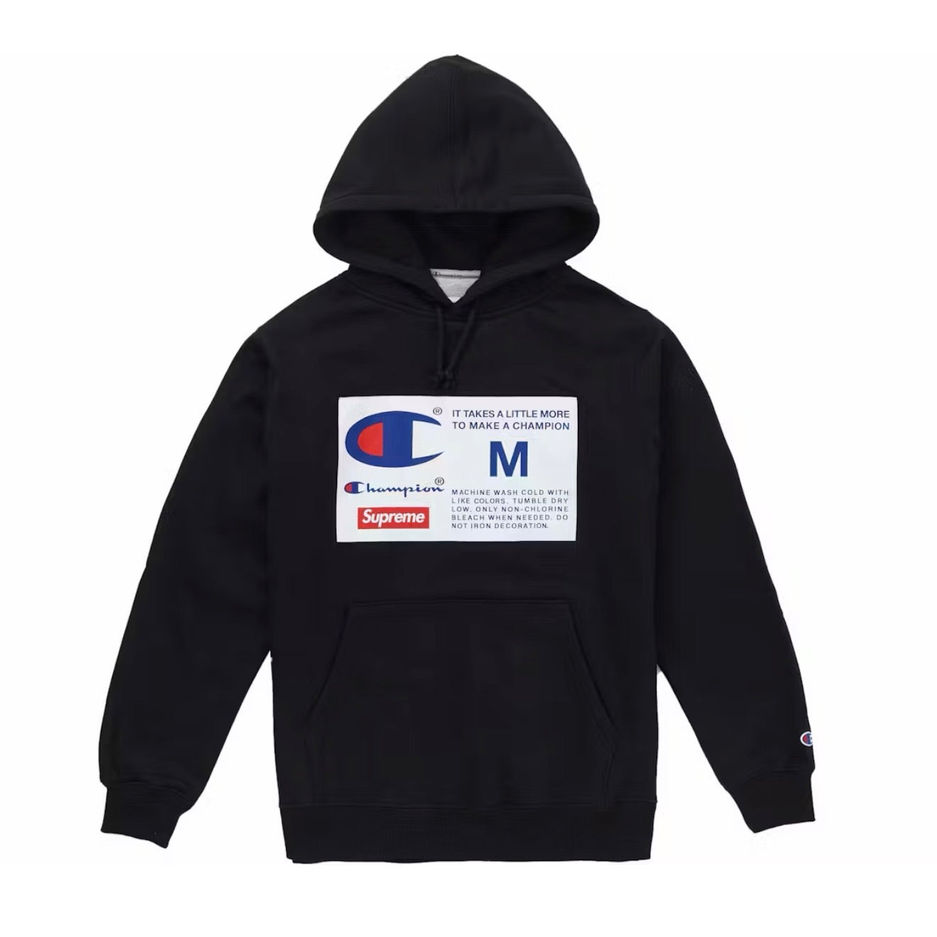 Supreme x Champion Label Hoodie FW18