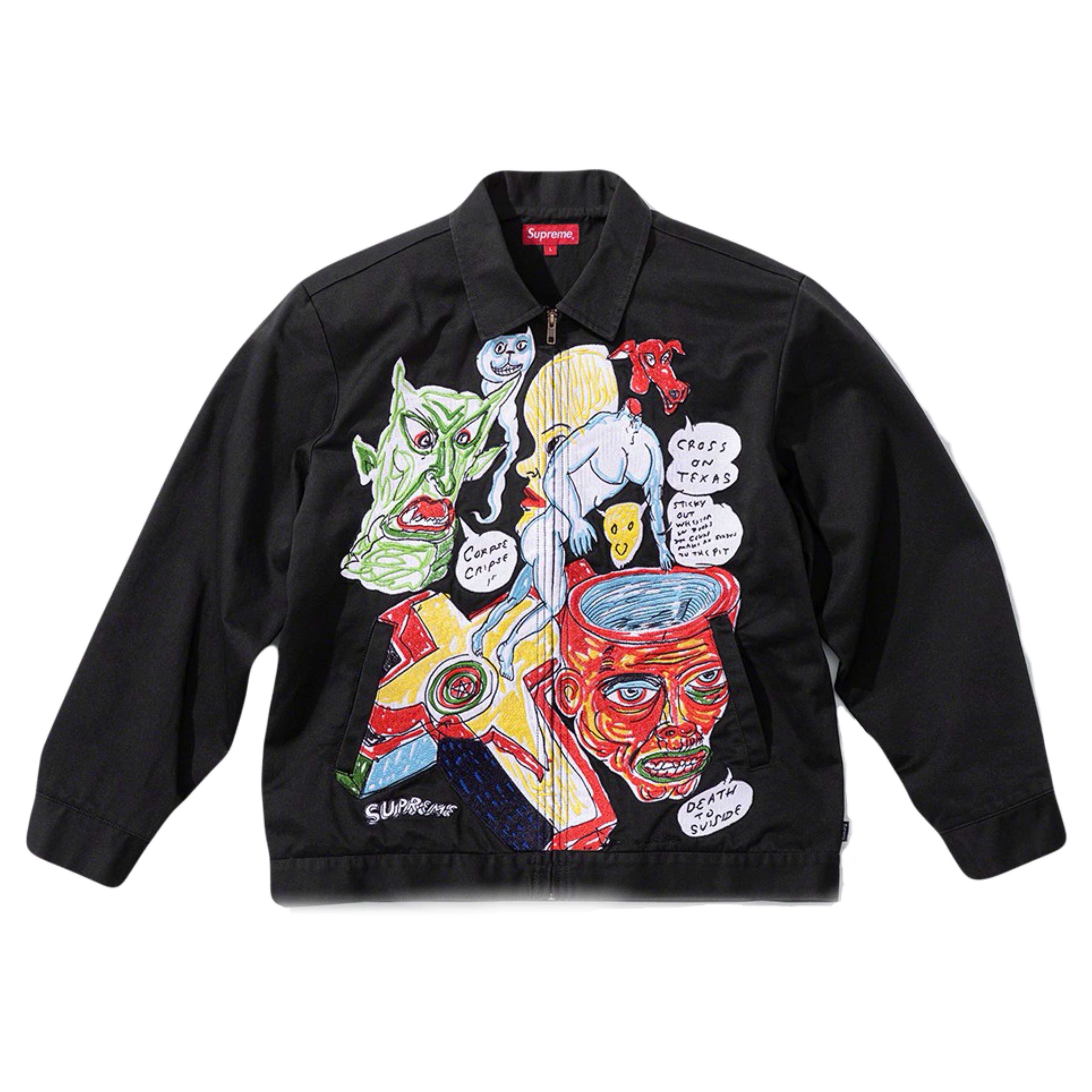 Supreme Daniel Johnston Embroidered Work Jacket