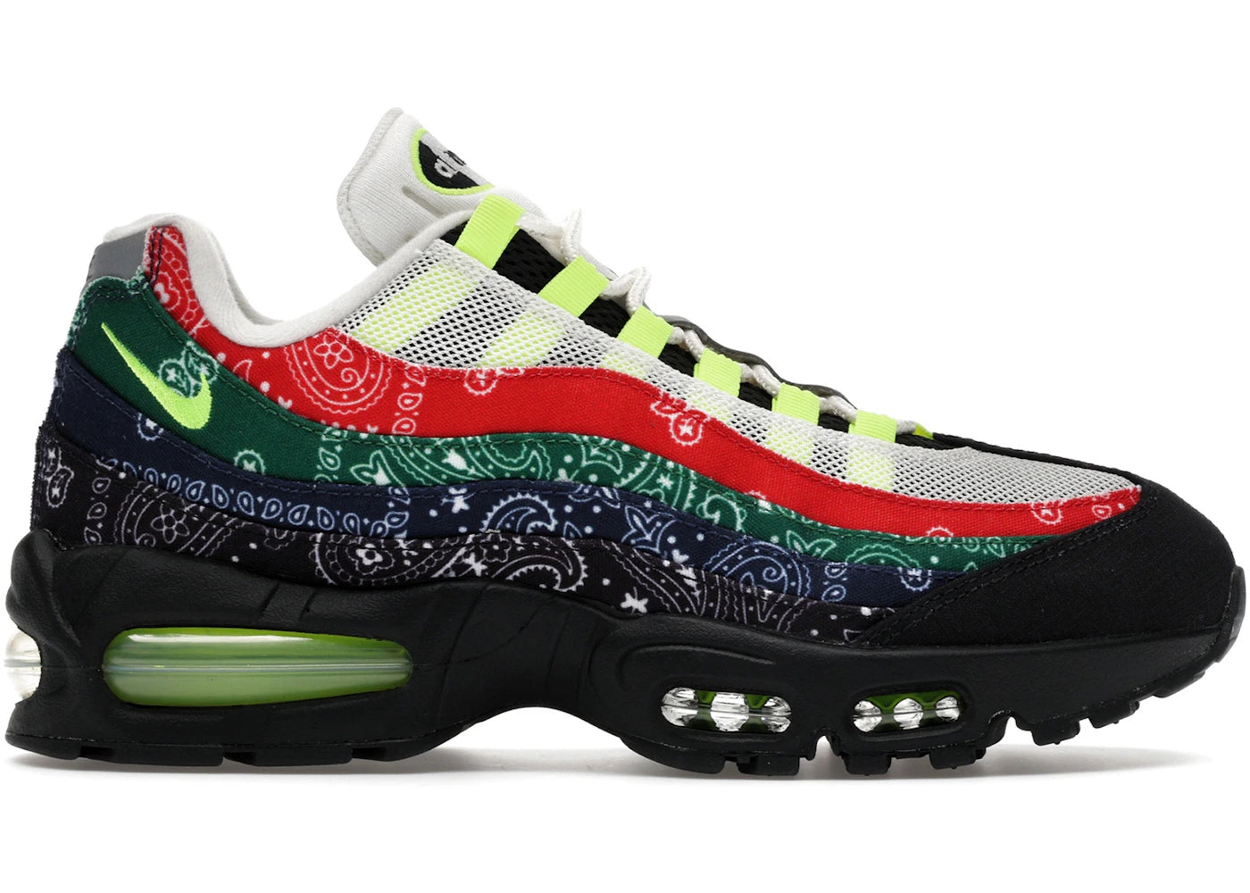 Nike Air Max 95 OG Neon Paisley Bandana Big Bubble