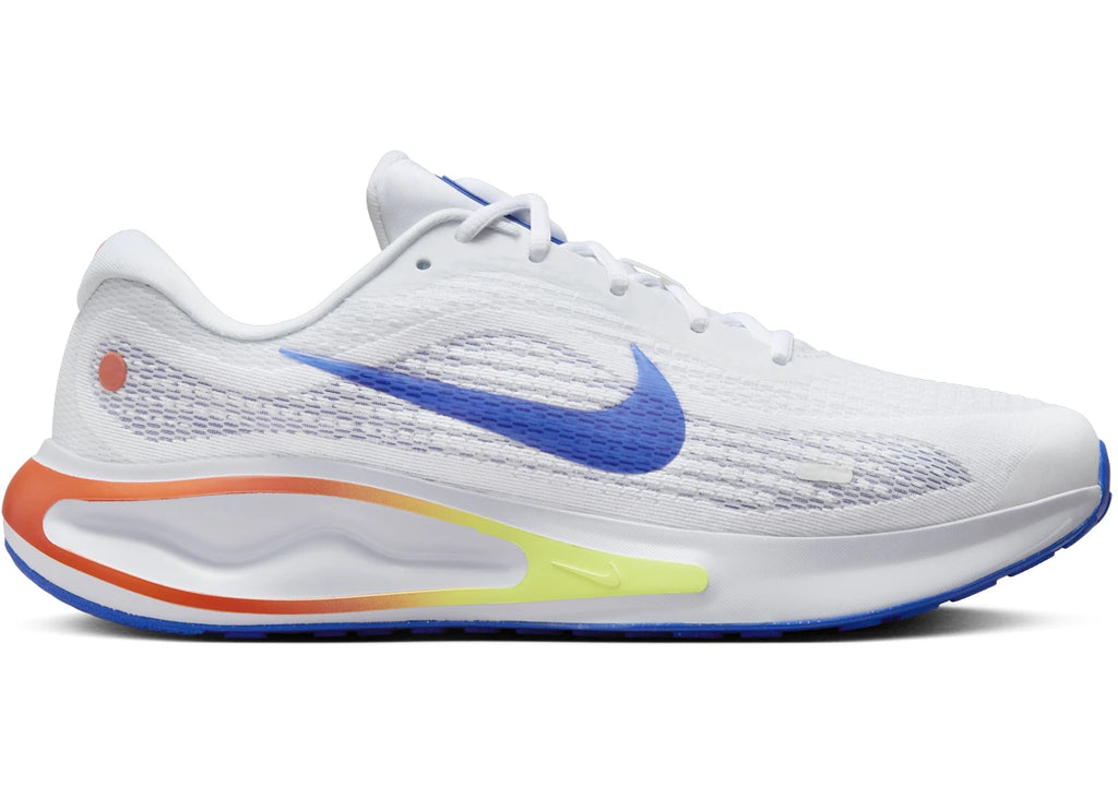 Nike Journey Run Football Grey White Light Wild Mango Racer Blue