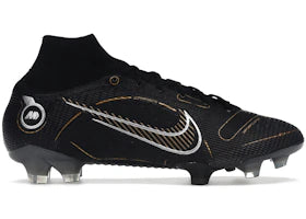 Nike Mercurial Superfly 8 FG Black Metallic Silver Gold