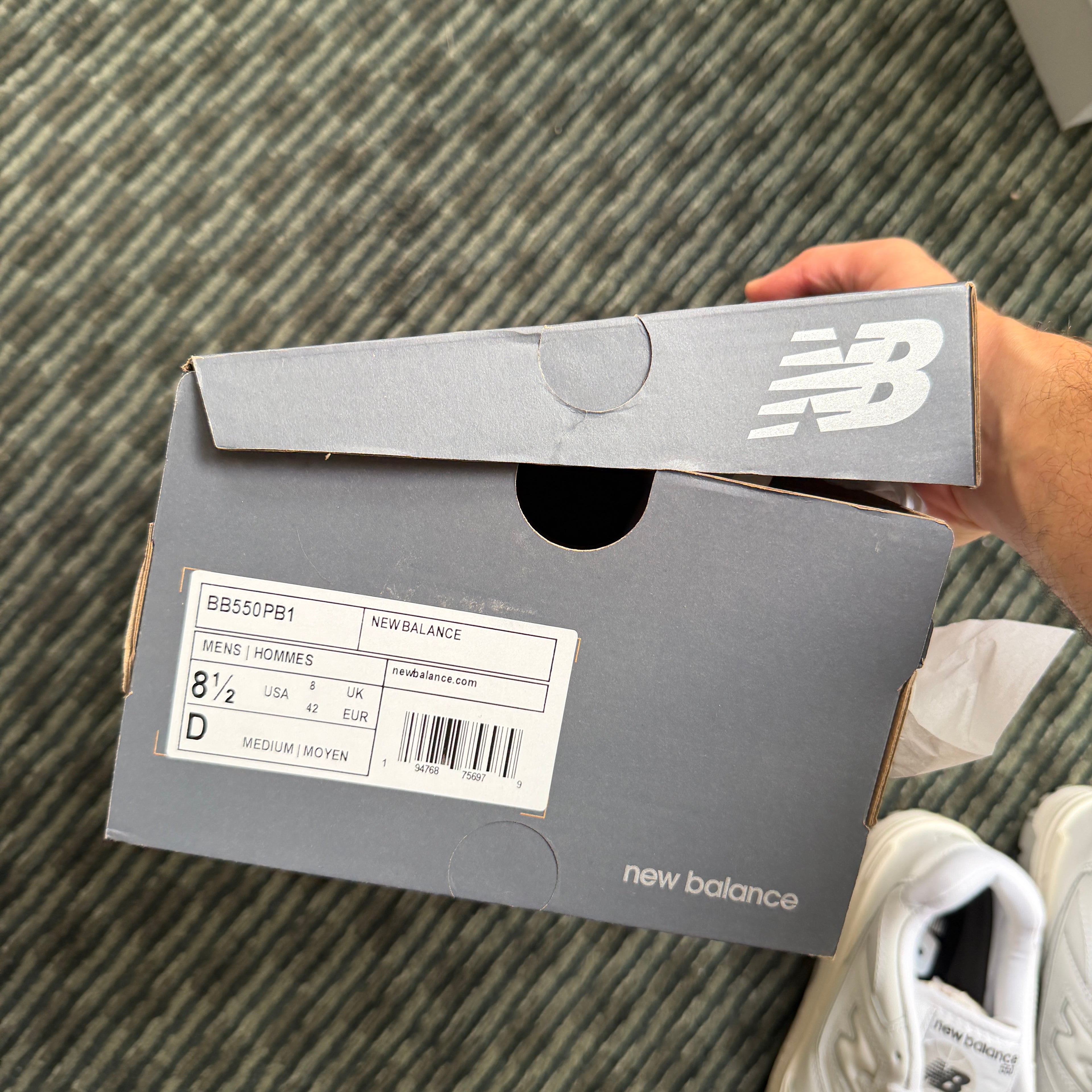 New Balance 550 White Grey