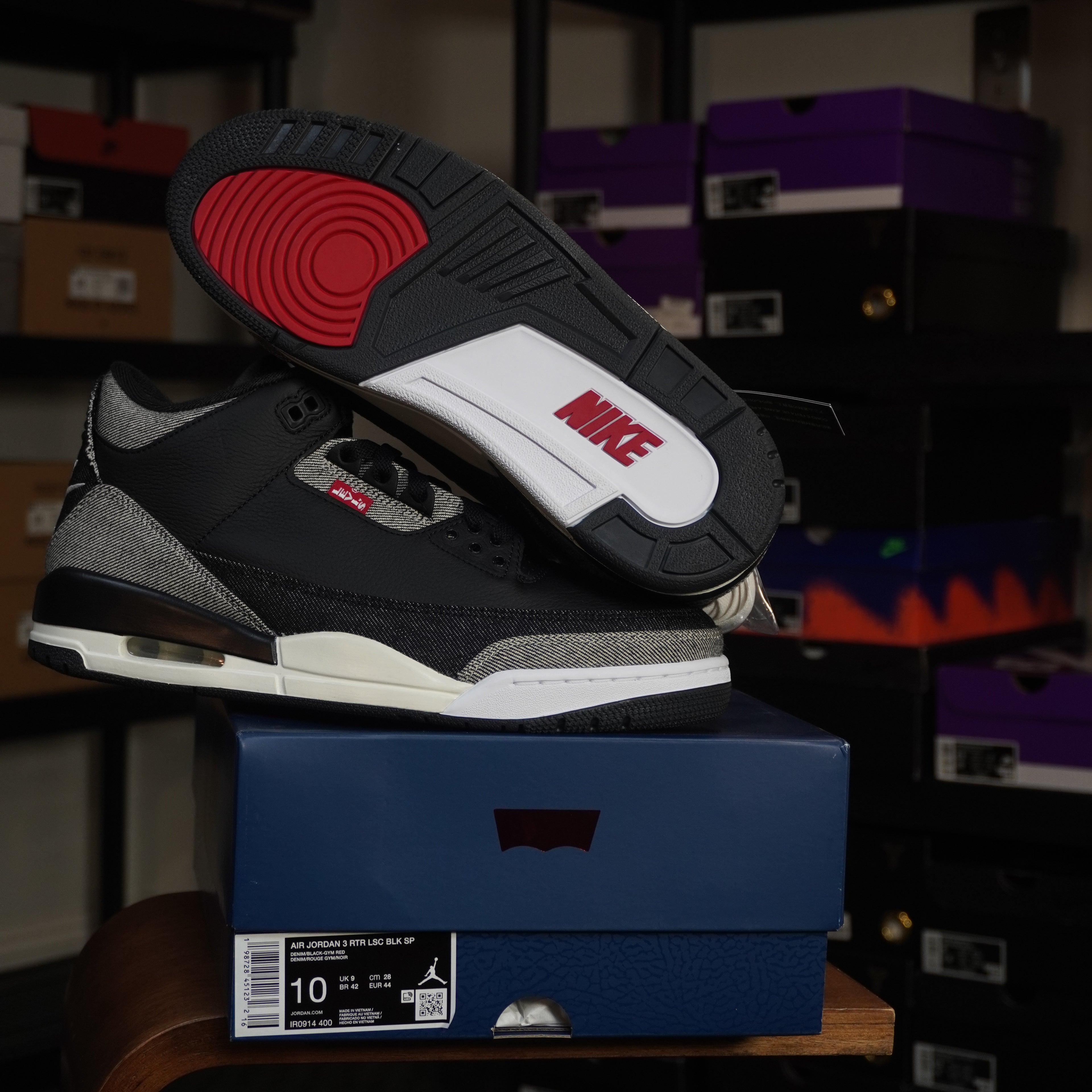 Jordan 3 Retro Levi’s Black