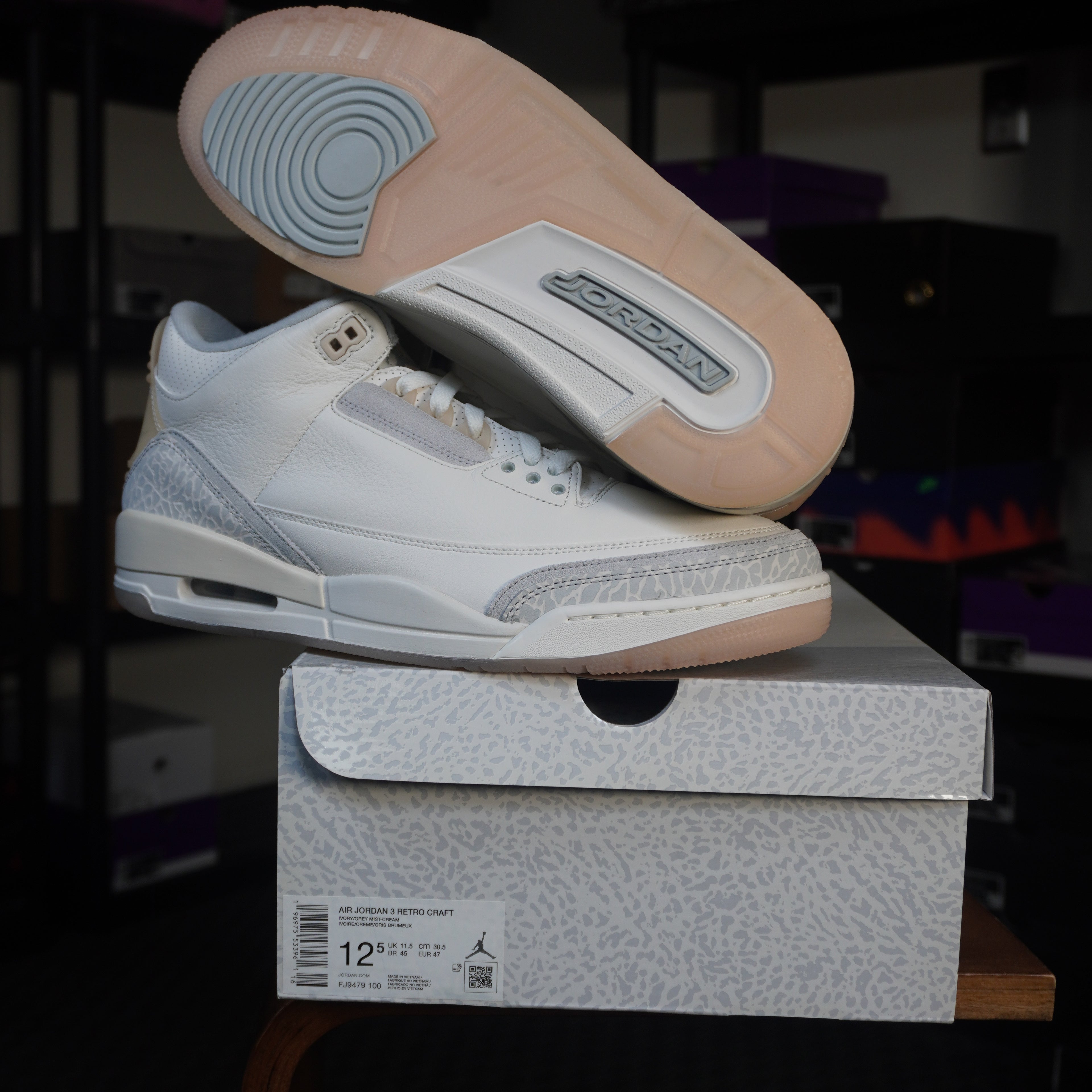 Jordan 3 Retro Craft Ivory