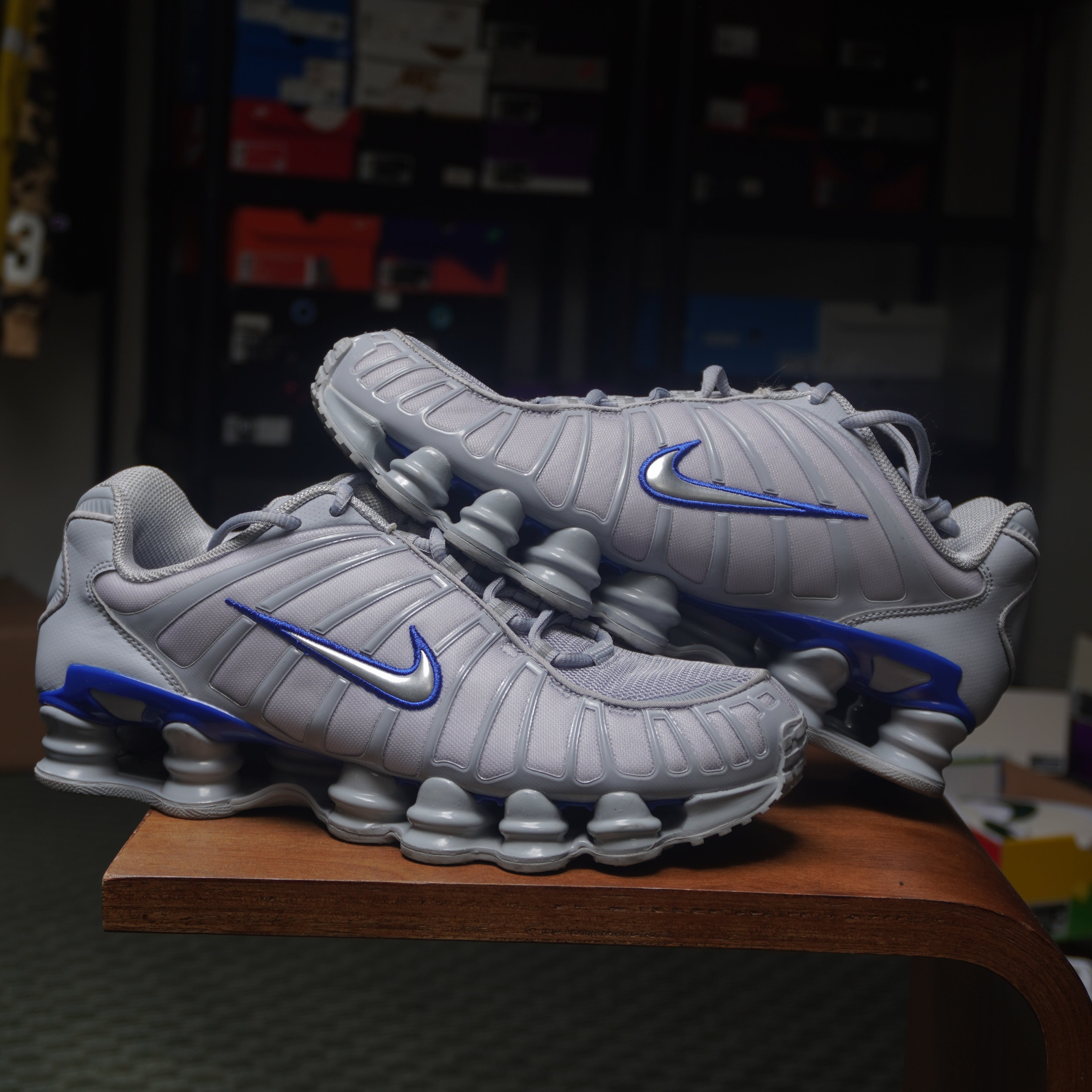 Nike Shox TL Wolf Grey Metallic Silver Blue