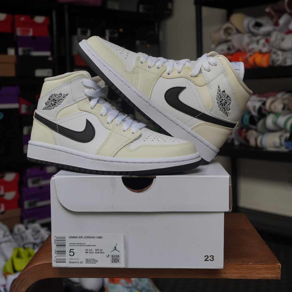 Jordan 1 Mid Coconut Milk (Women's)