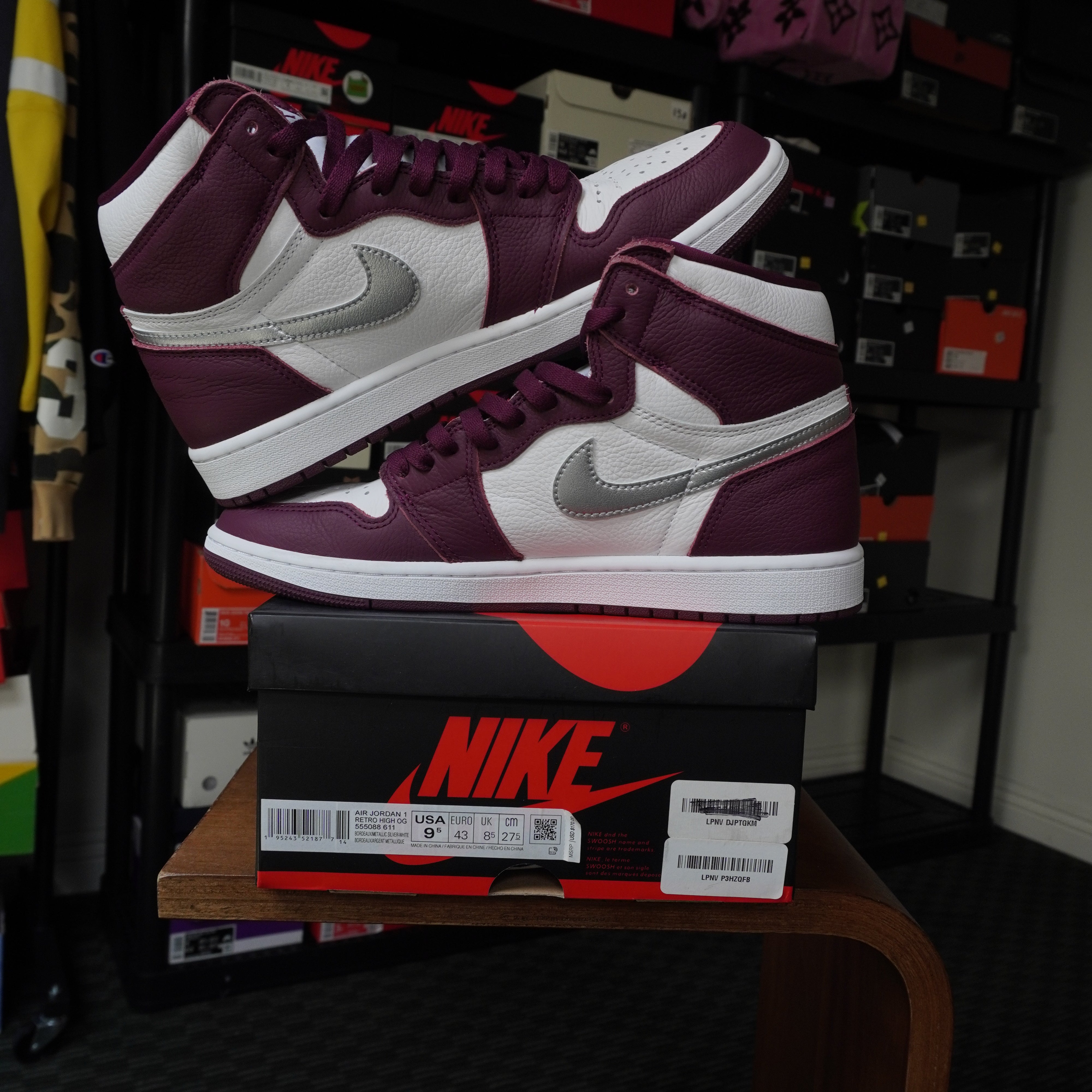 Jordan 1 Retro High OG Bordeaux – Sneakorhead