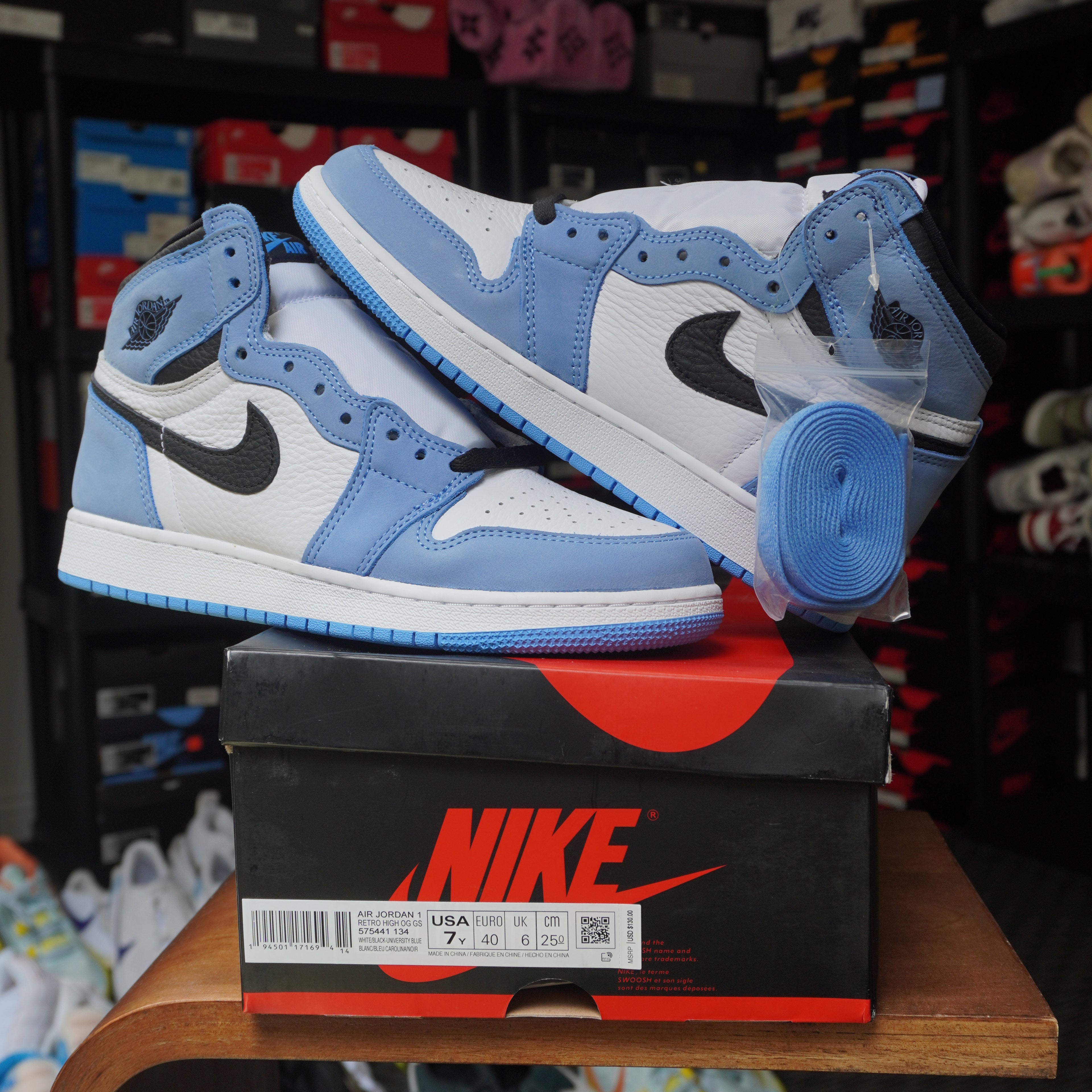 Jordan 1 Retro High OG University Blue (GS)