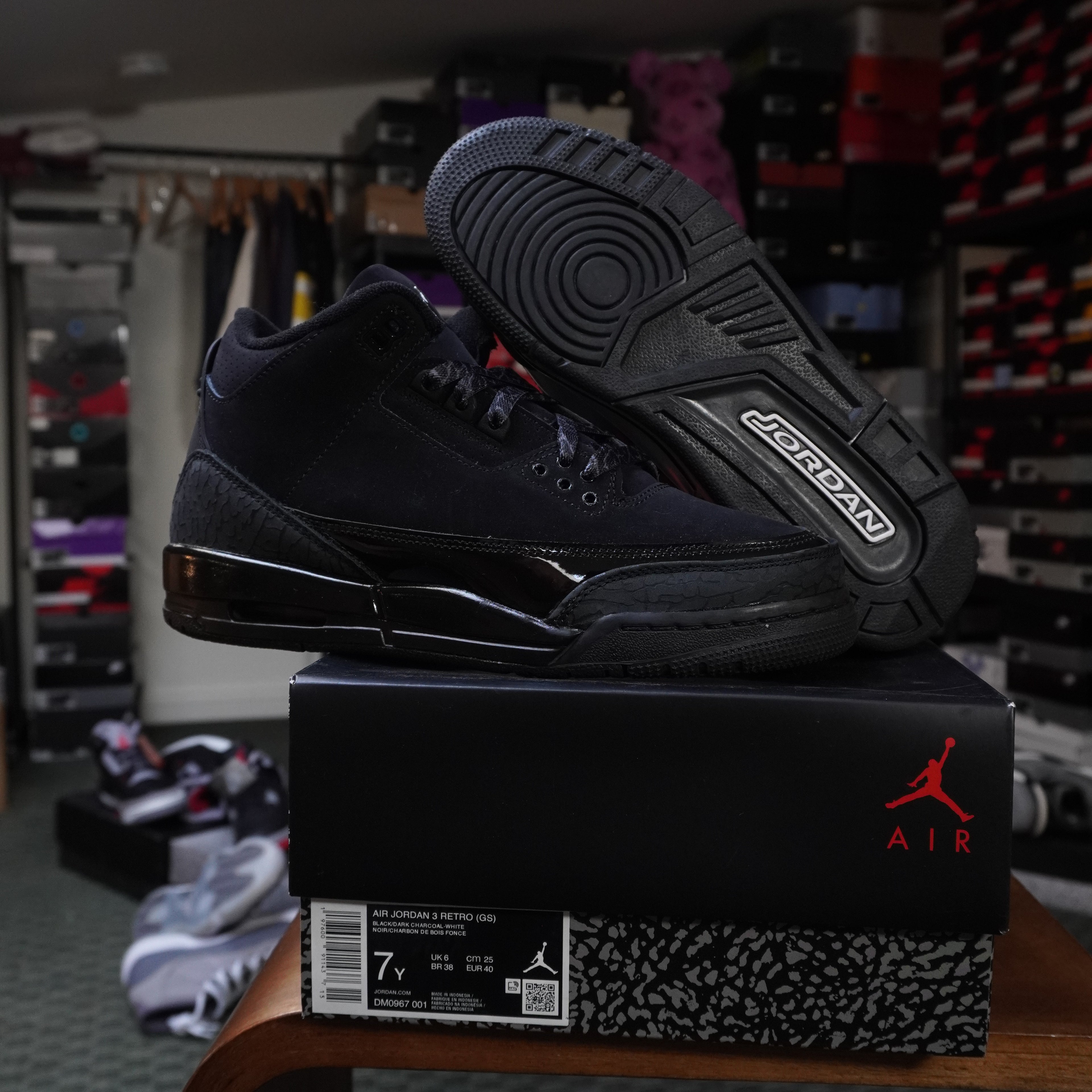 Jordan 3 Retro Black Cat (2025) (GS)