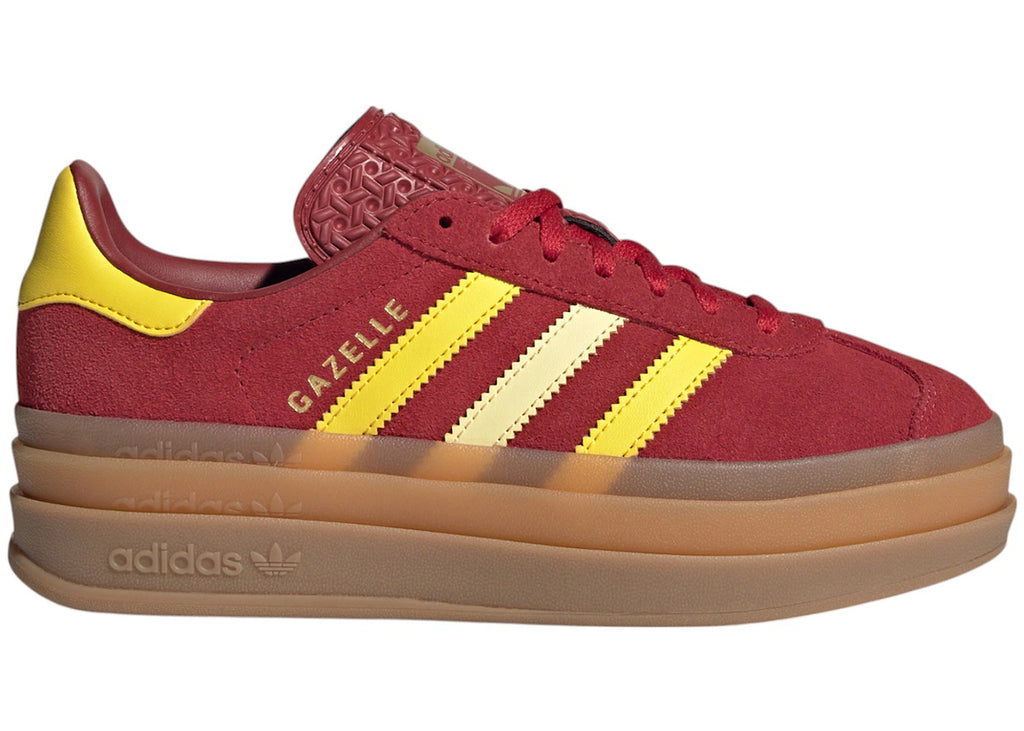 adidas Gazelle Bold Team Victory Red Yellow Gold Metallic (GS)