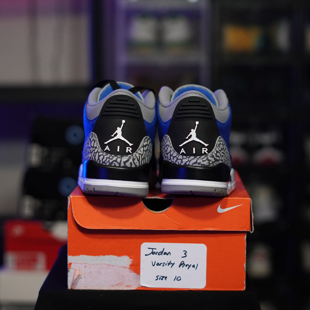 Jordan 3 Retro Varsity Royal Cement