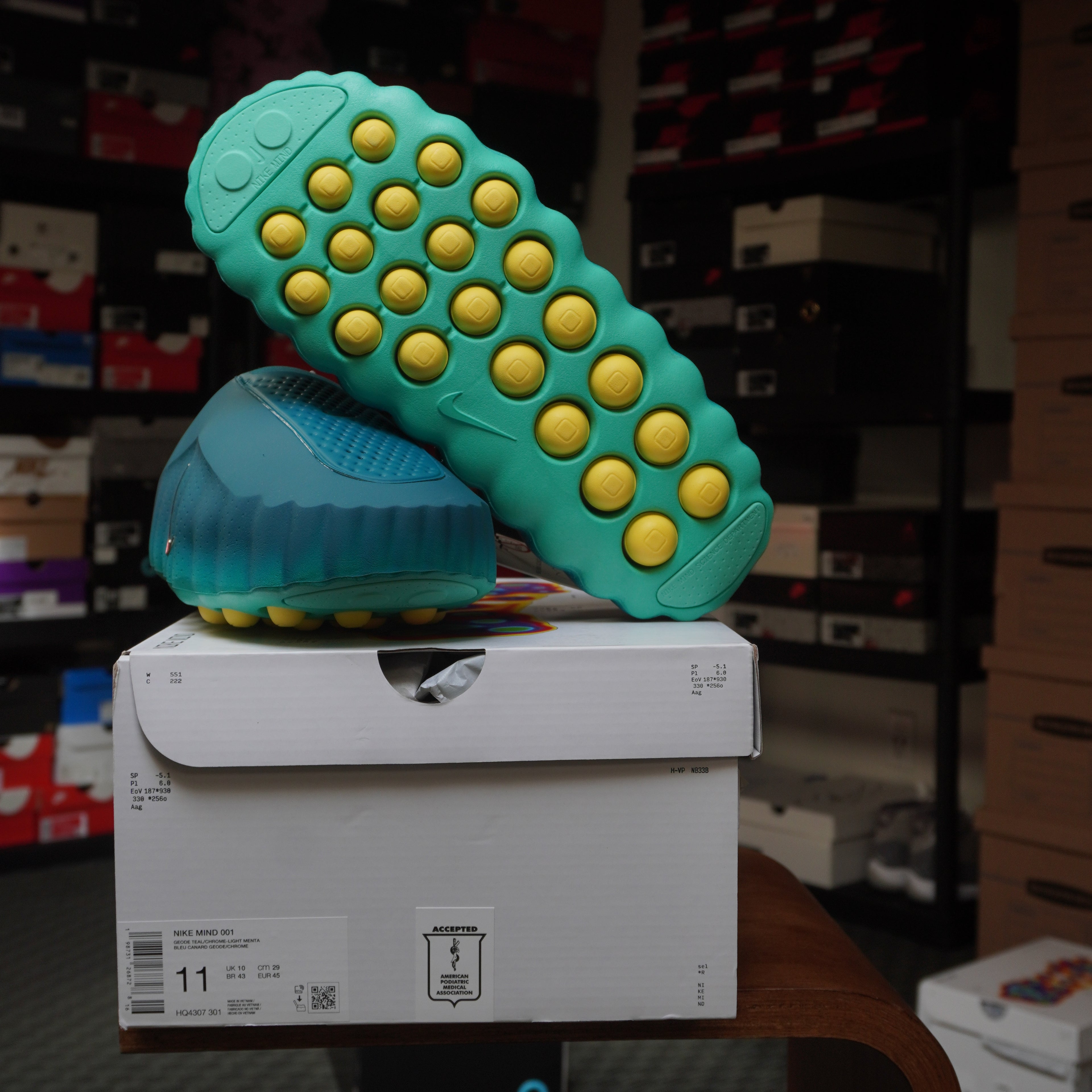 Nike Mind 001 Slide Geode Teal Light Menta