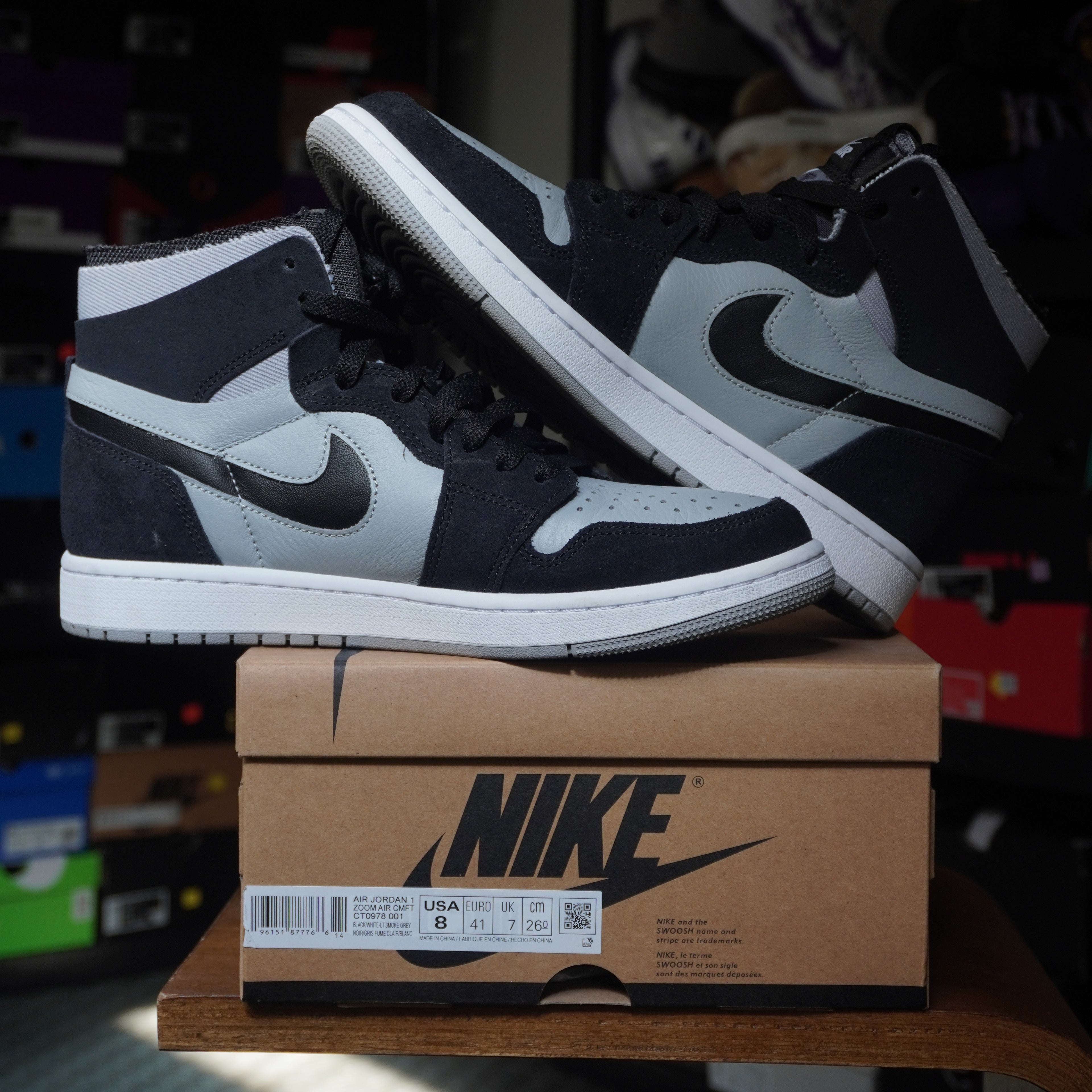 Jordan 1 Zoom CMFT Black Light Smoke Grey