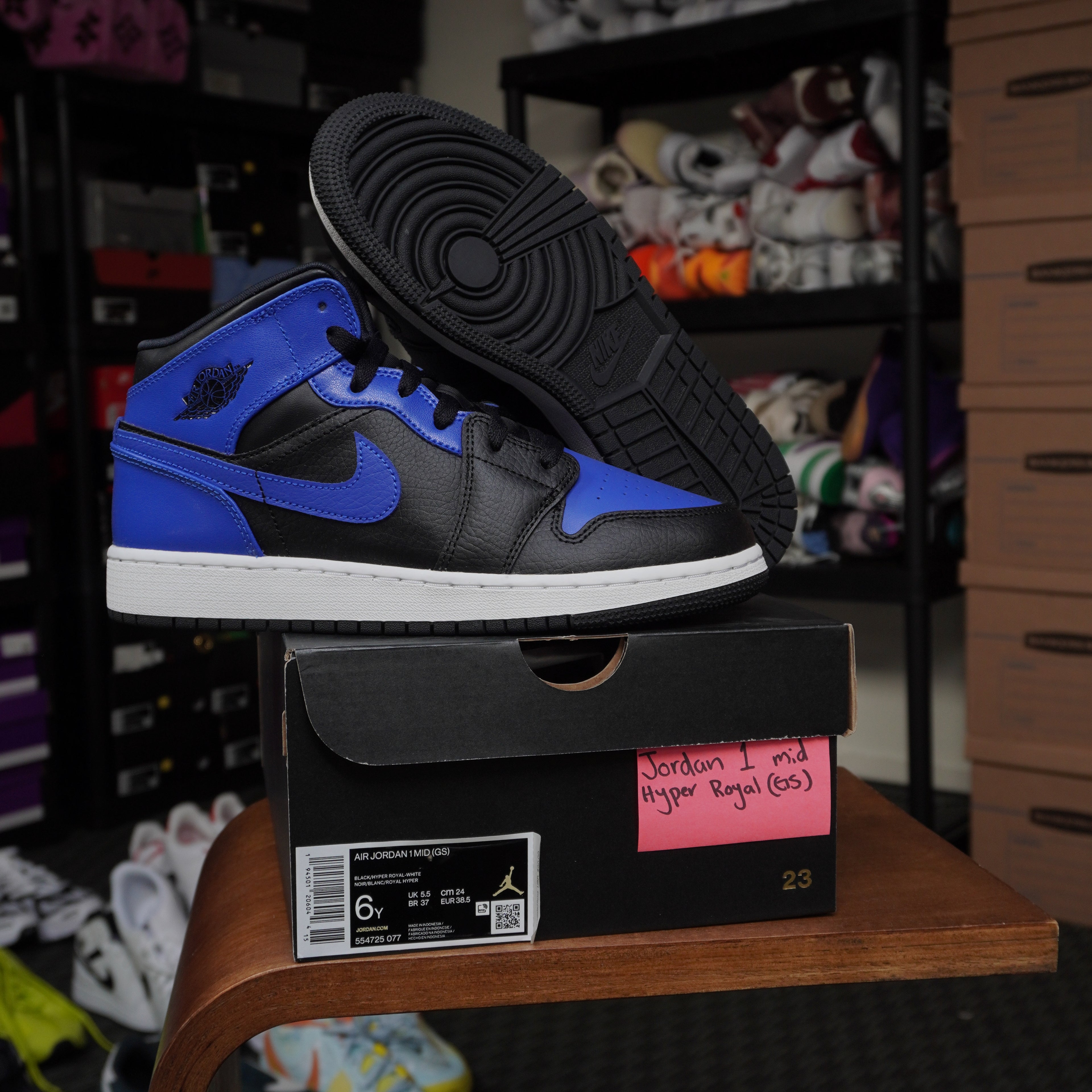 Jordan 1 Mid Hyper Royal (GS)