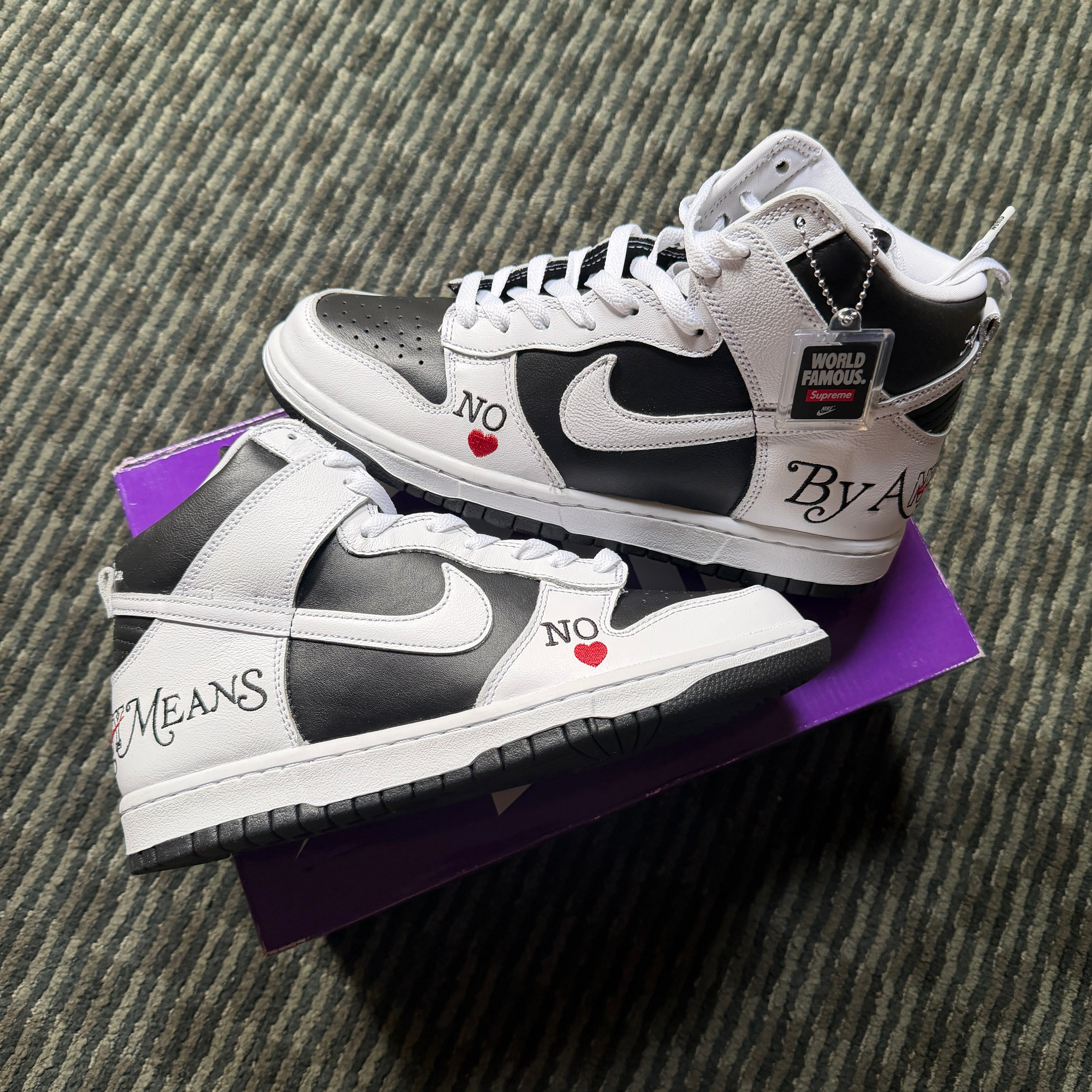 Nike SB Dunk High Supreme By Any Means Black
