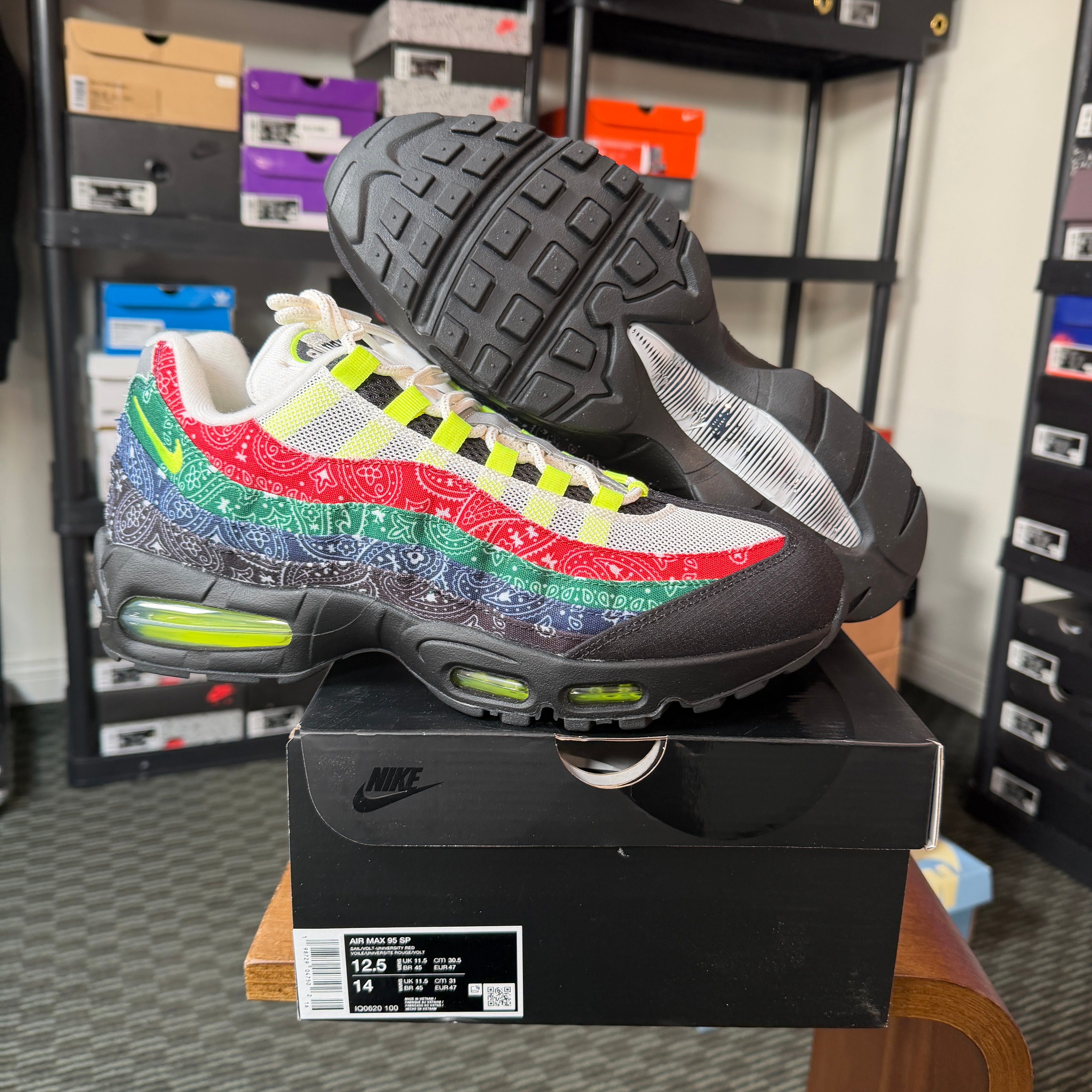 Nike Air Max 95 OG Big Bubble Paisley Bandana Neon