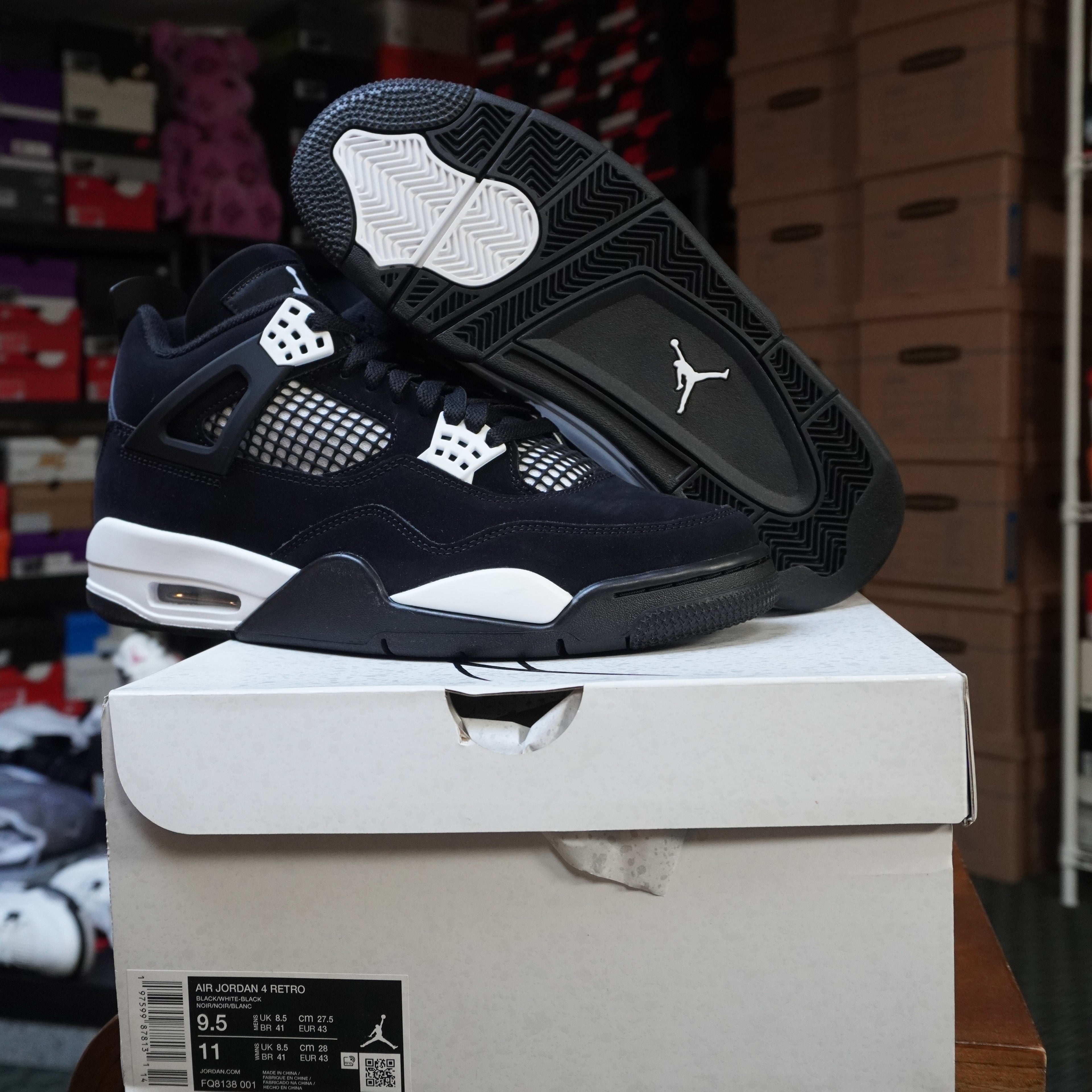 Jordan 4 Retro White Thunder