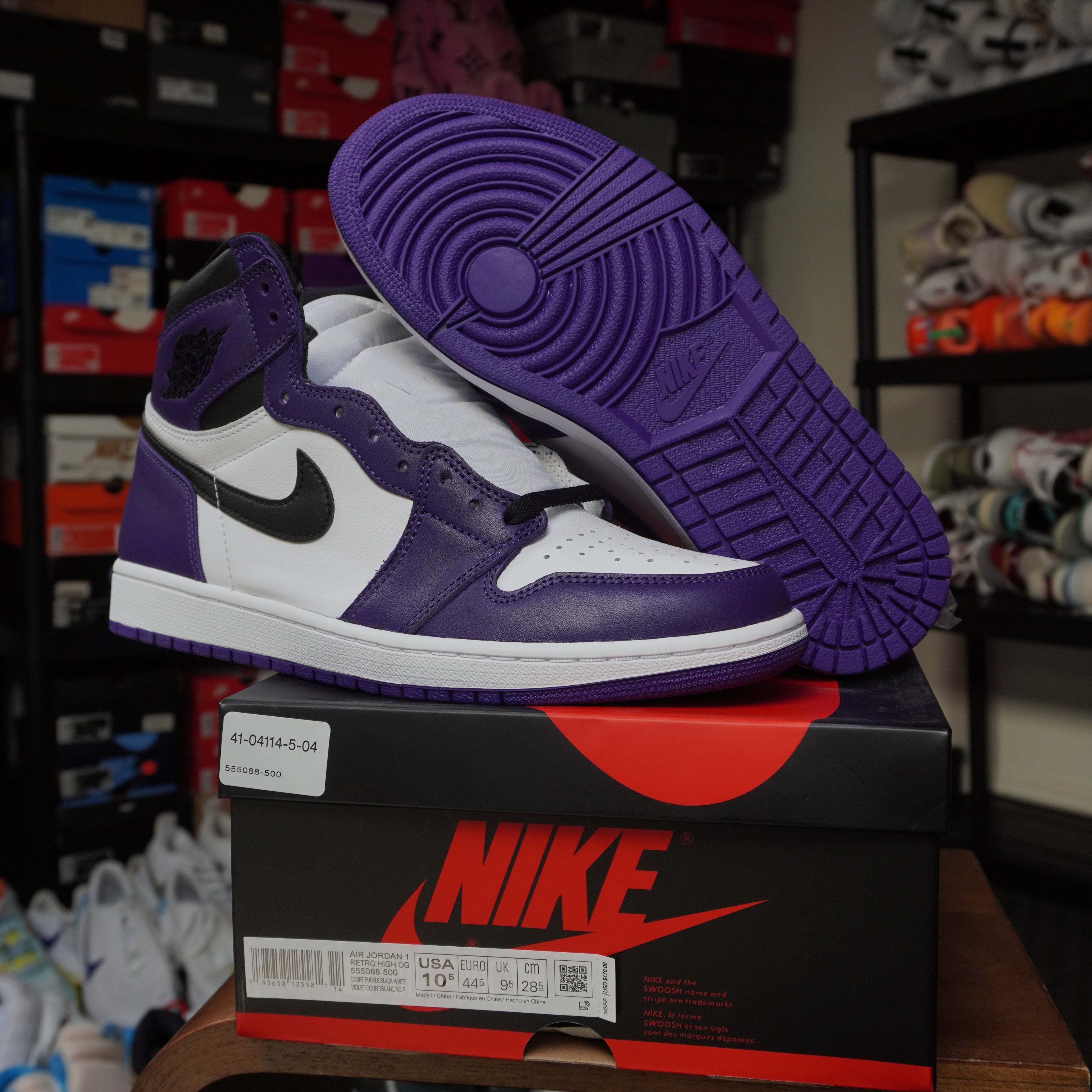 Air Jordan 1 Retro High Court Purple White