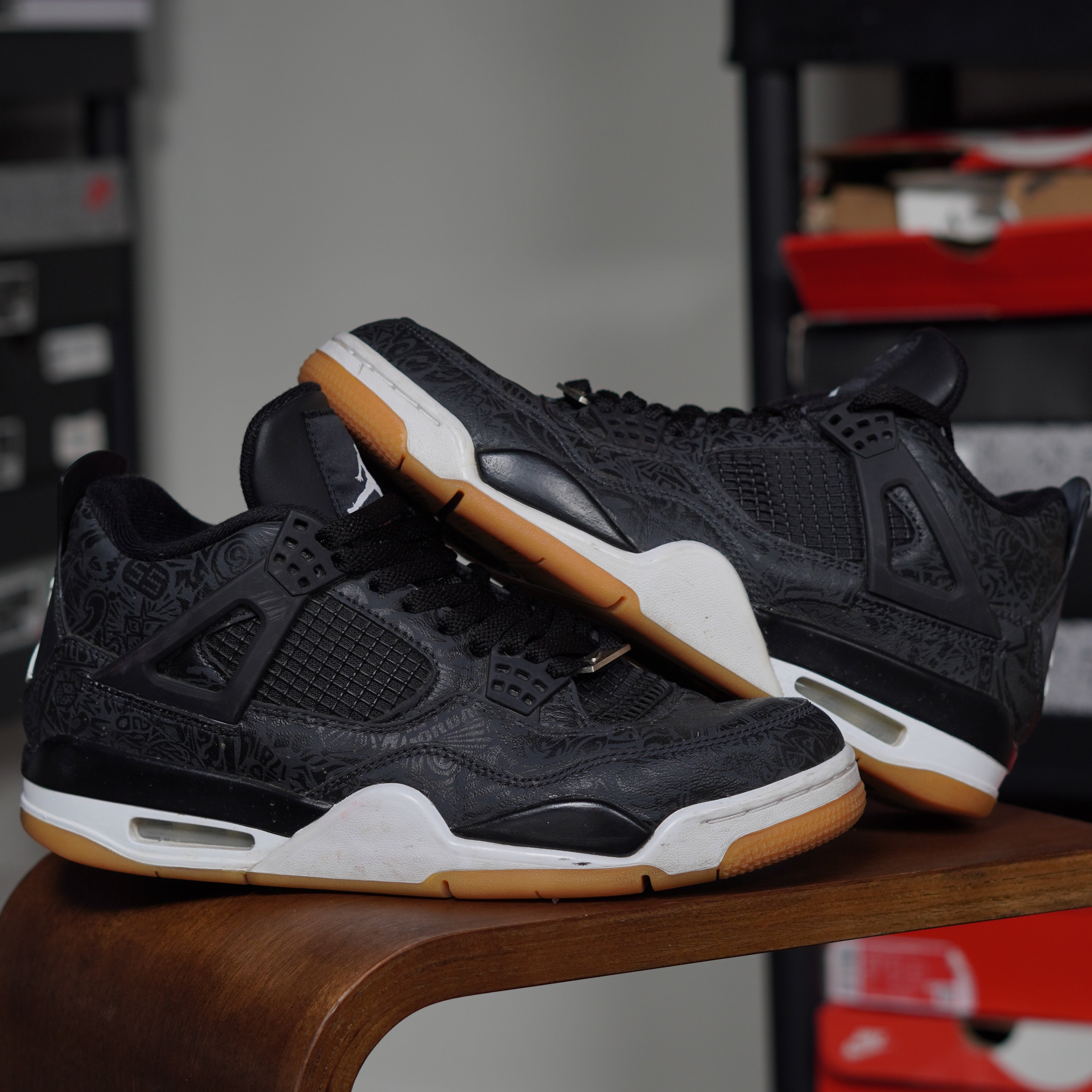 Jordan 4 Retro Laser Black Gum