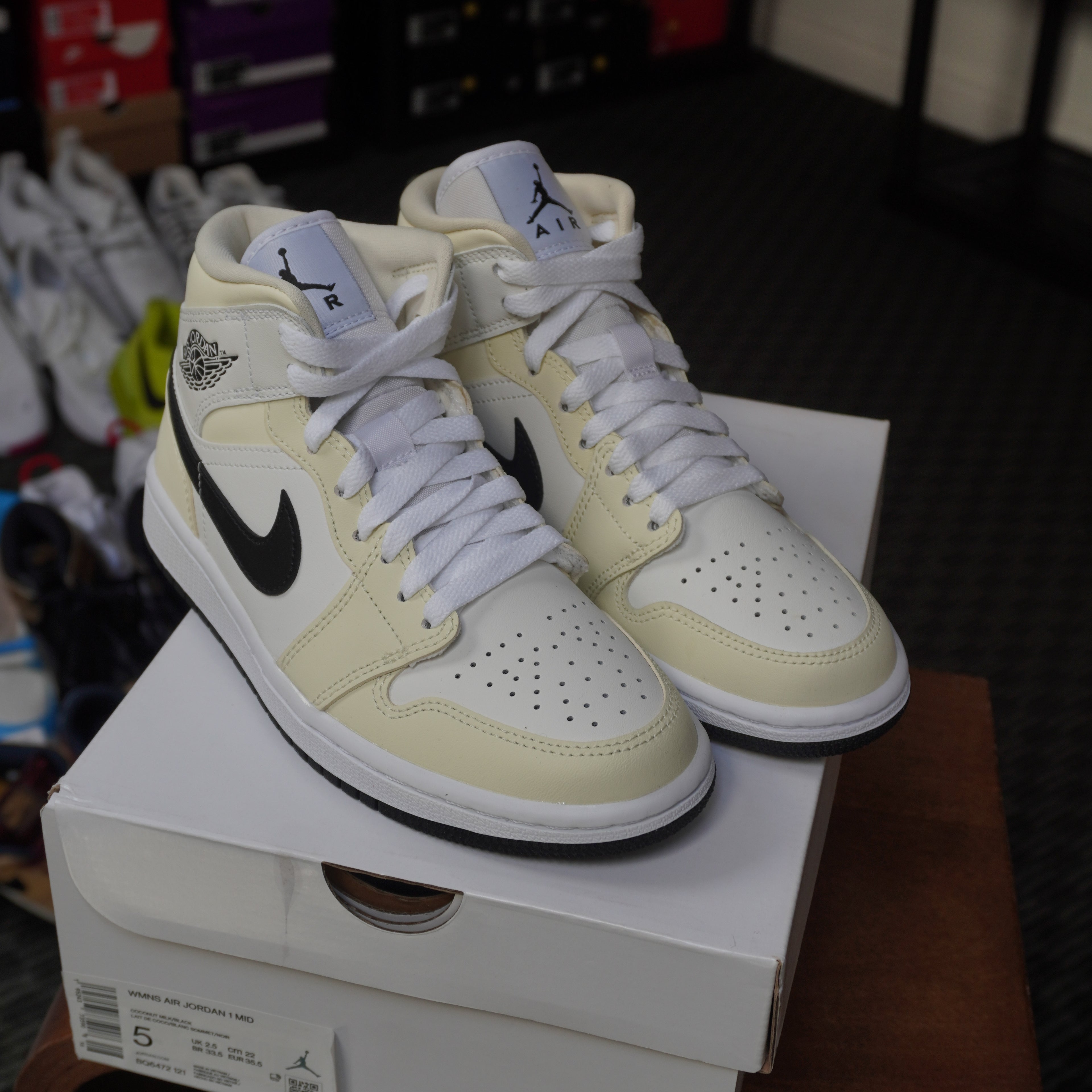 Jordan 1 Mid Coconut Milk (Women's)