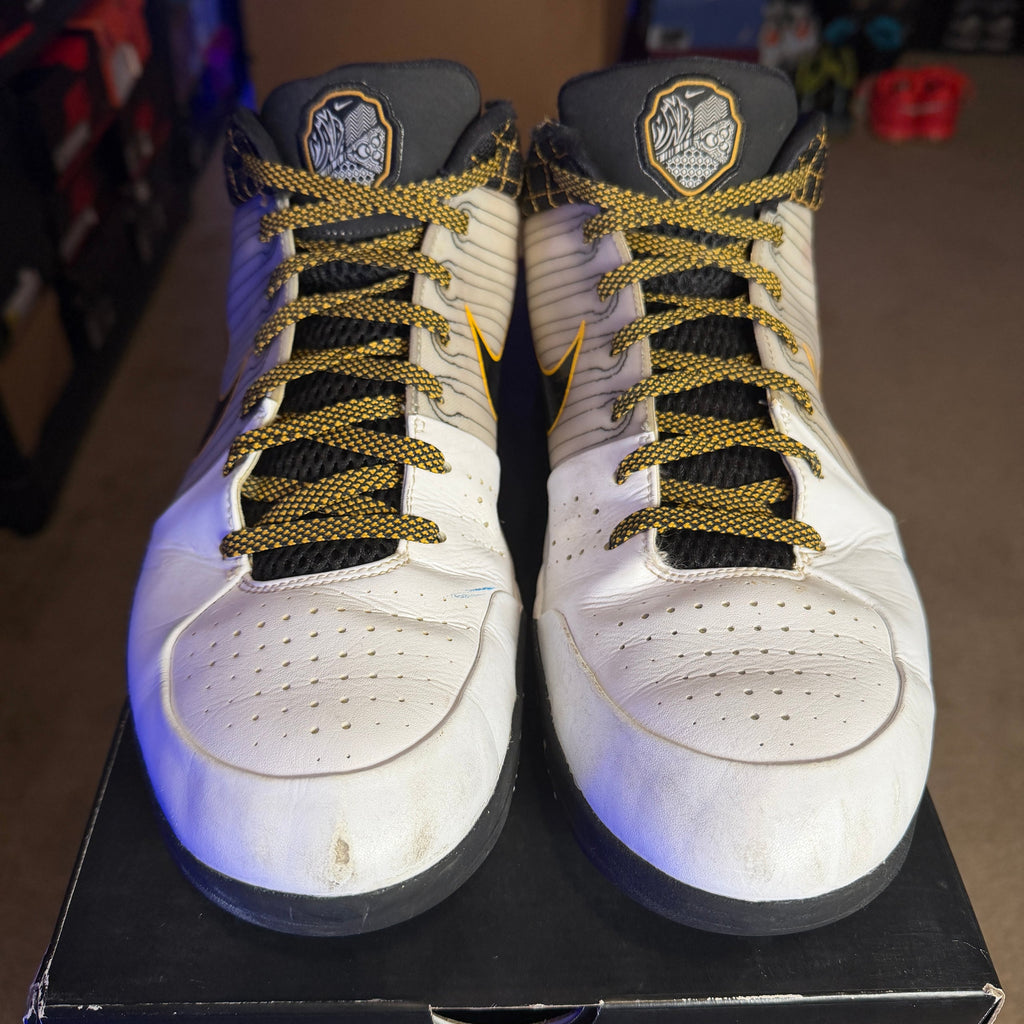 Nike Kobe 4 Protro White Black Del Sol