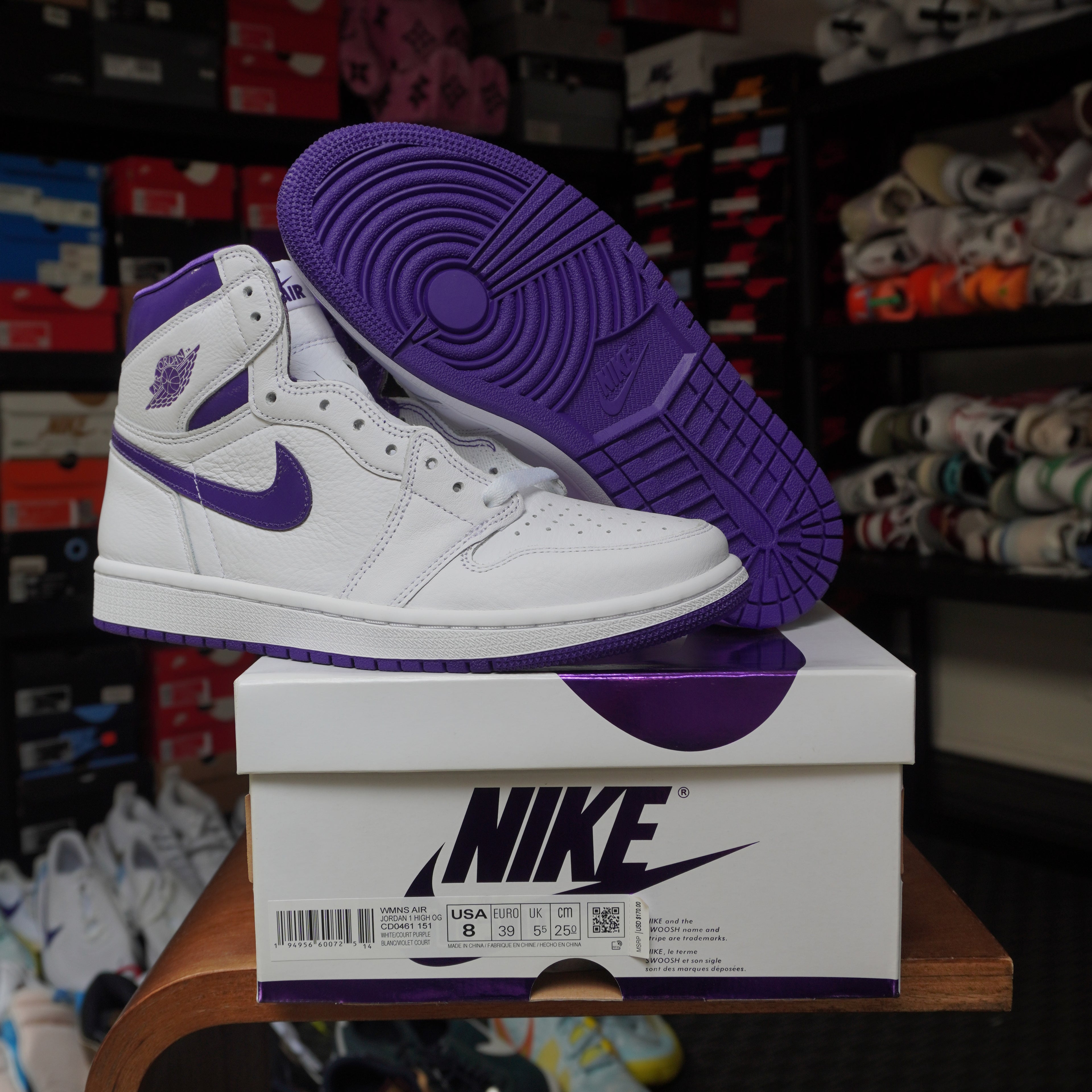 Jordan 1 Retro High Court Purple (Women's)