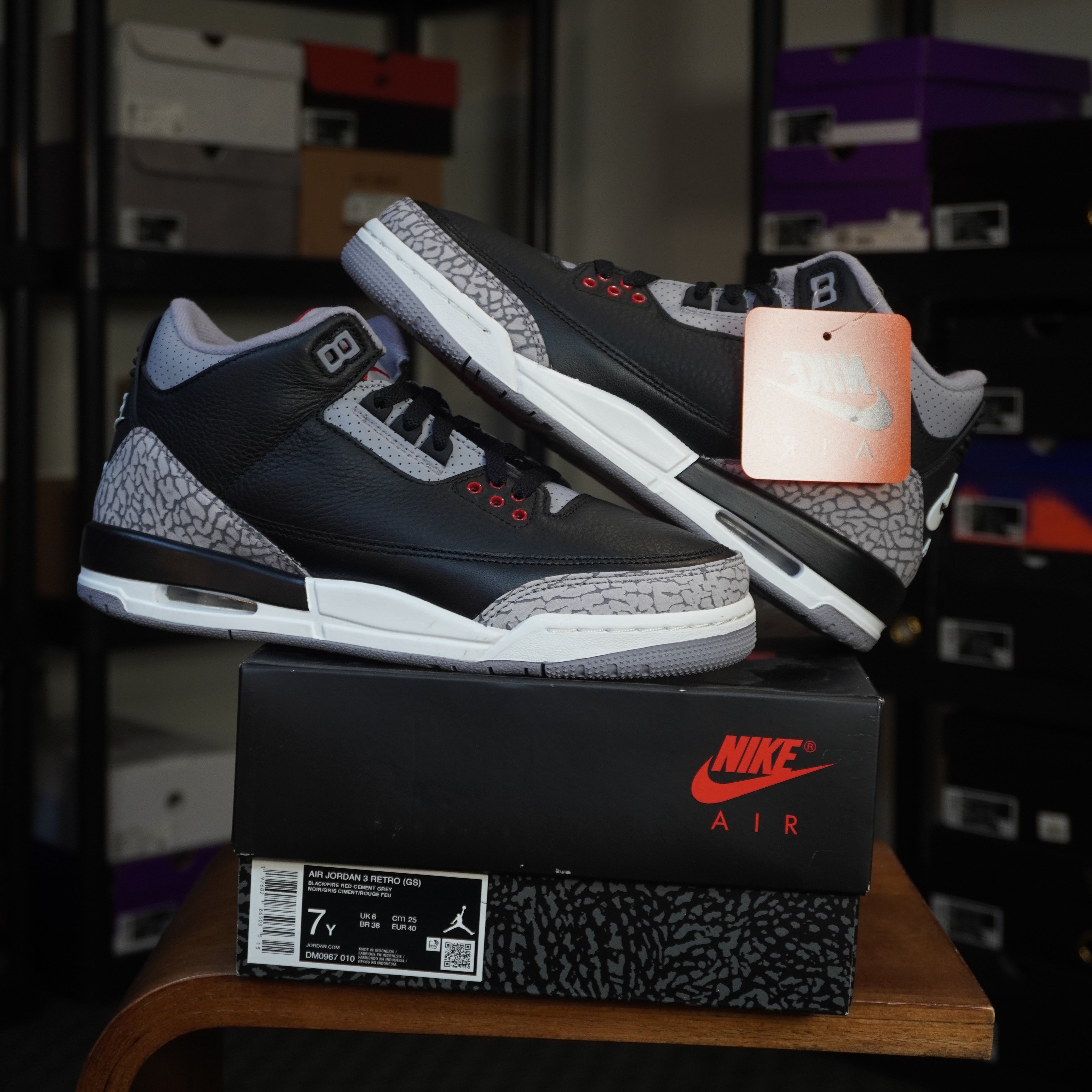 Jordan 3 Retro Black Cement (2024) (GS)