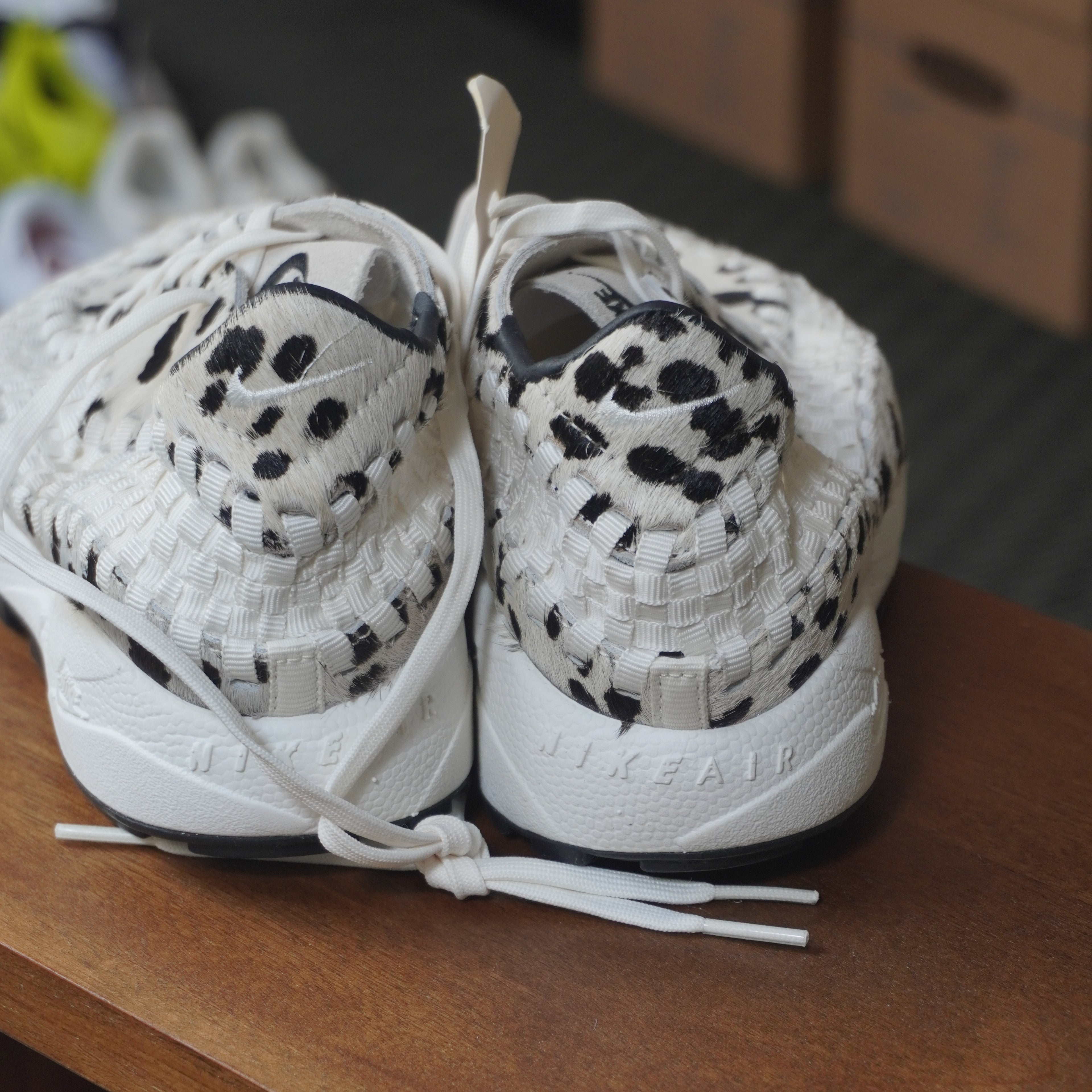 Nike Air Footscape Woven PRM White Cow Print wmns